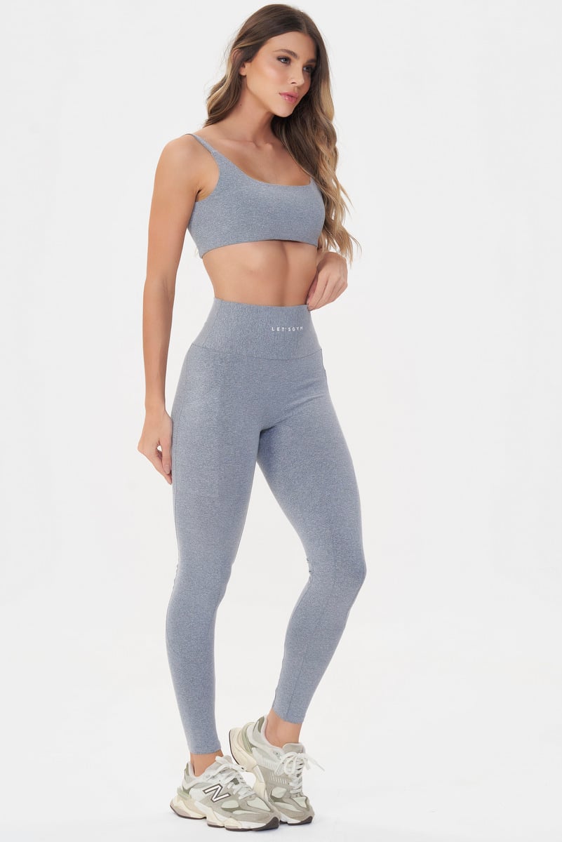 Lets Gym - Melange Compression Leggings - 3036MLG