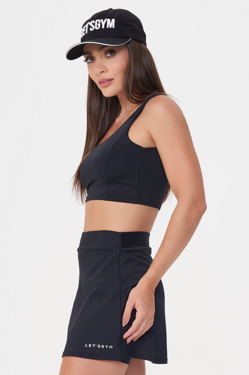 Lets Gym - Black Slate Crop Top - 3056PT Lets Gym - Black Slate Crop Top - 3056PT