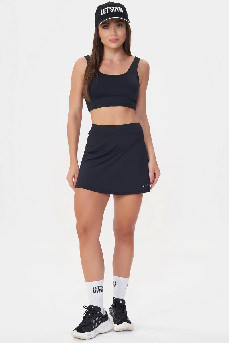 Lets Gym - Black Slate Crop Top - 3056PT