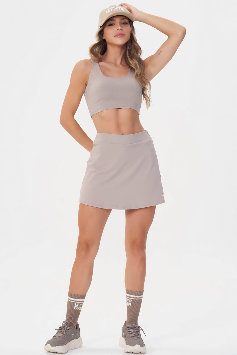Lets Gym - Short Saia Slate Nude - 3057ND