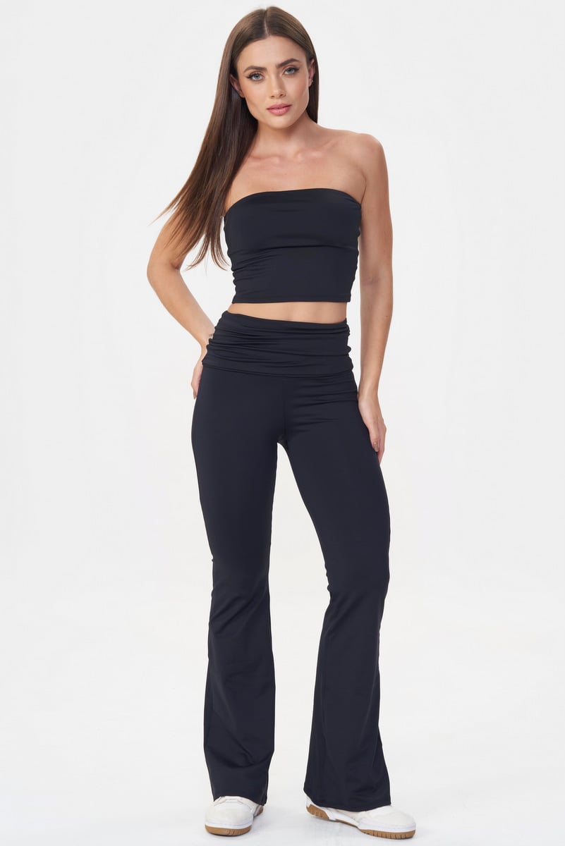 Lets Gym - Beyond Flare Pants Black - 3068PT