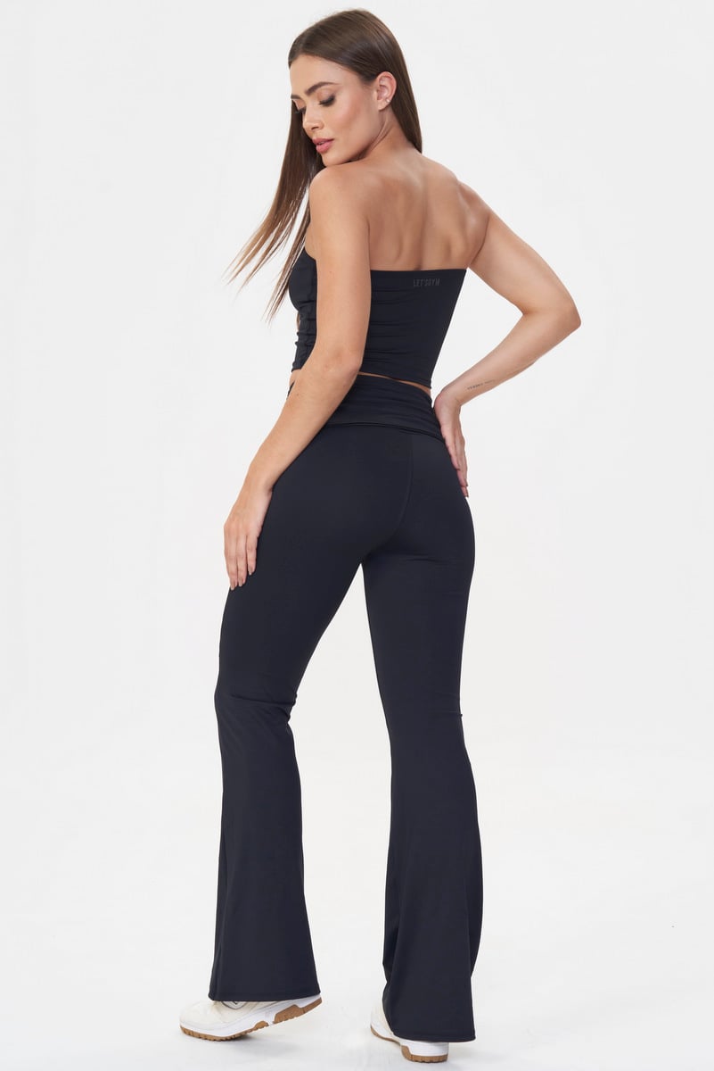 Lets Gym - Beyond Flare Pants Black - 3068PT