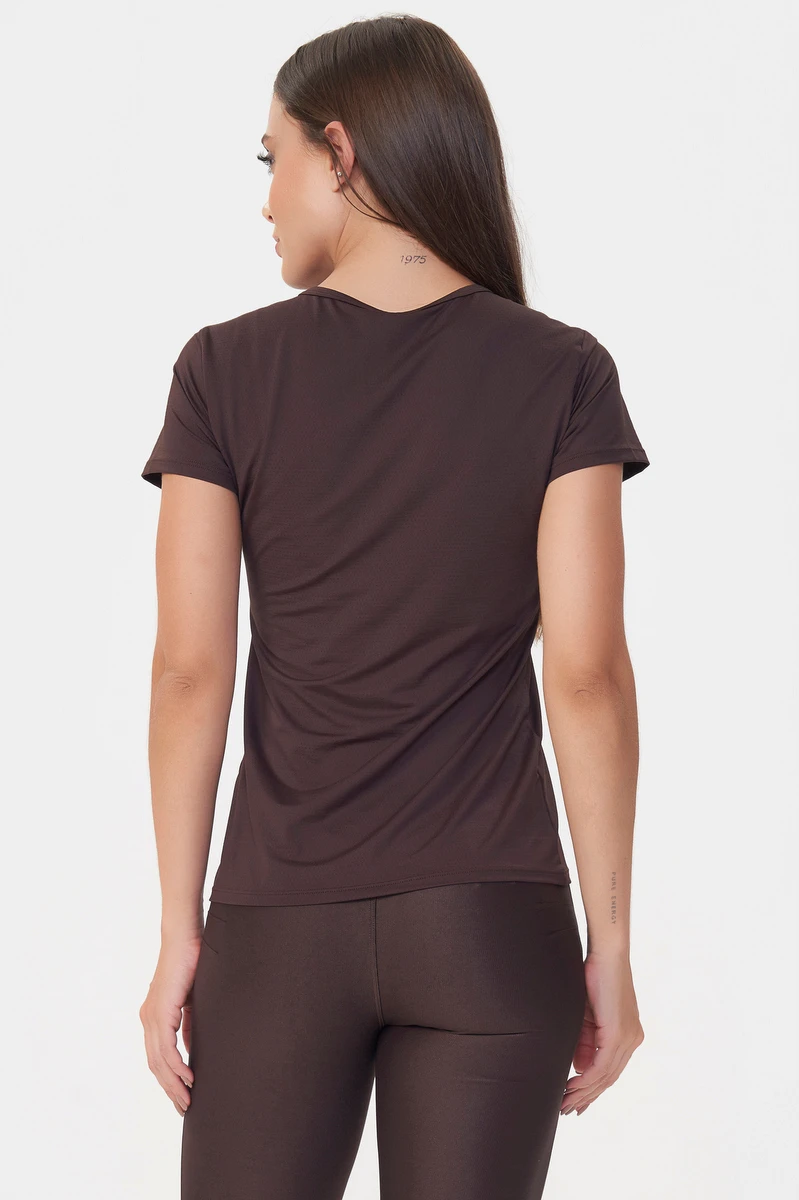 Lets Gym - Shirt M/C Basic Coffee - 2430CF