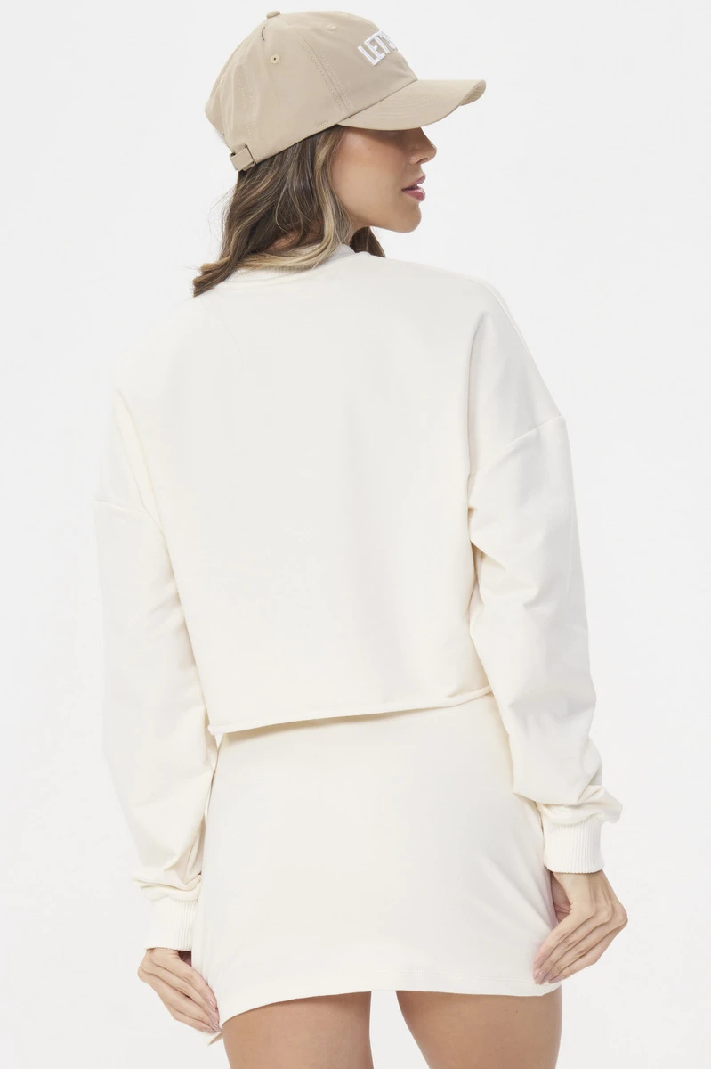 Lets Gym - Off-White Urban Layers Blouse - 2917OFW