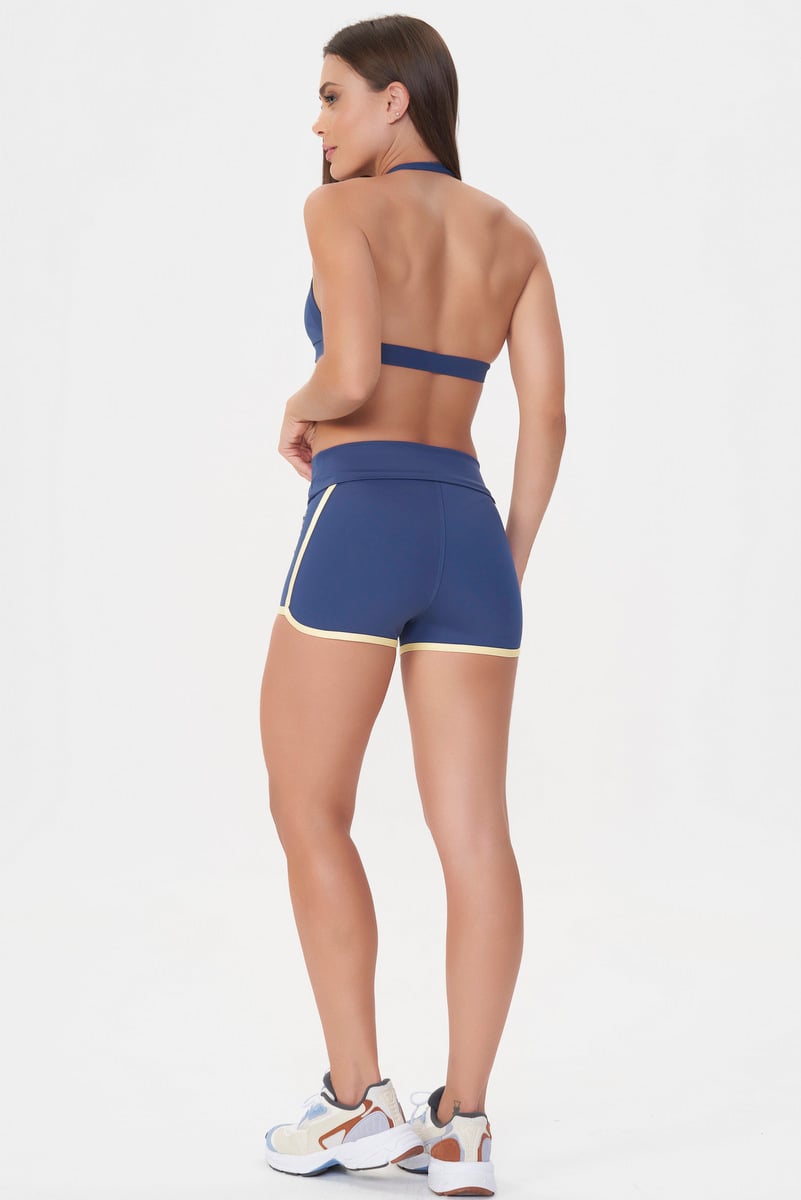 Lets Gym - Indigo Blue Vibe Shorts - 3021AZI Lets Gym - Indigo Blue Vibe Shorts - 3021AZI