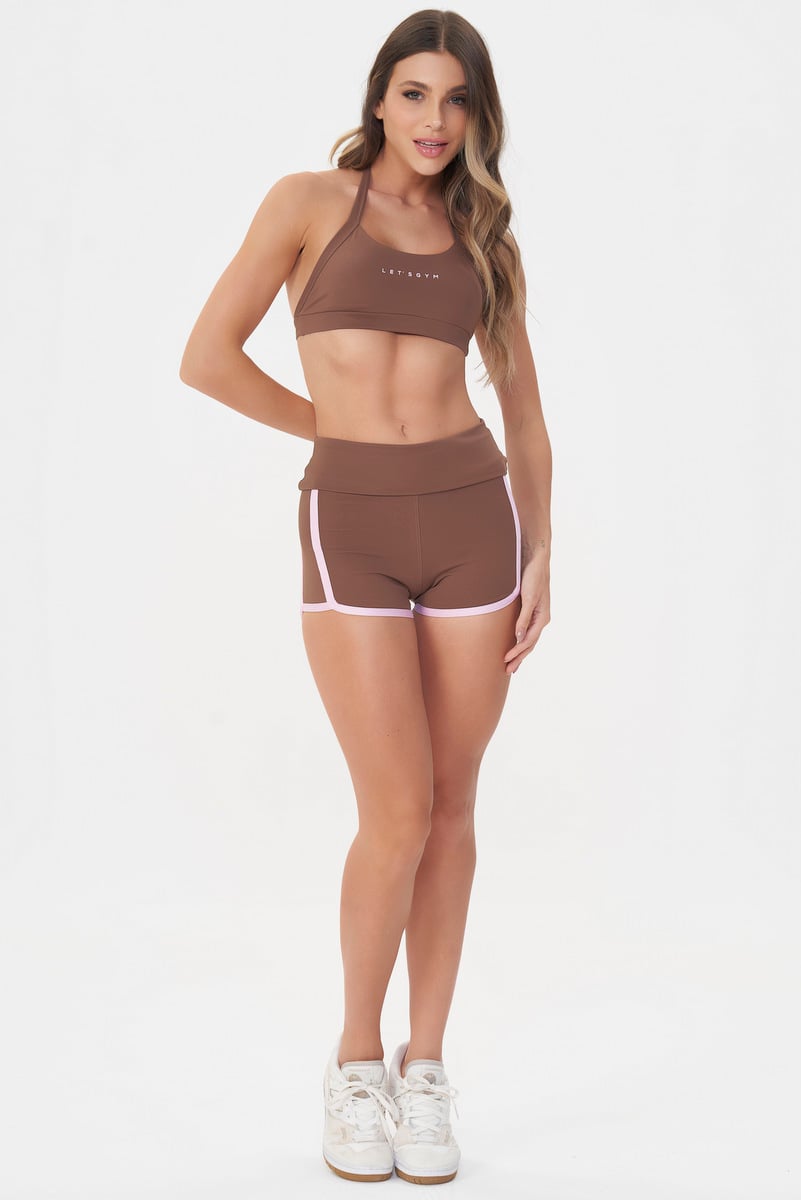 Lets Gym - Brown Vibe Shorts - 3021MR