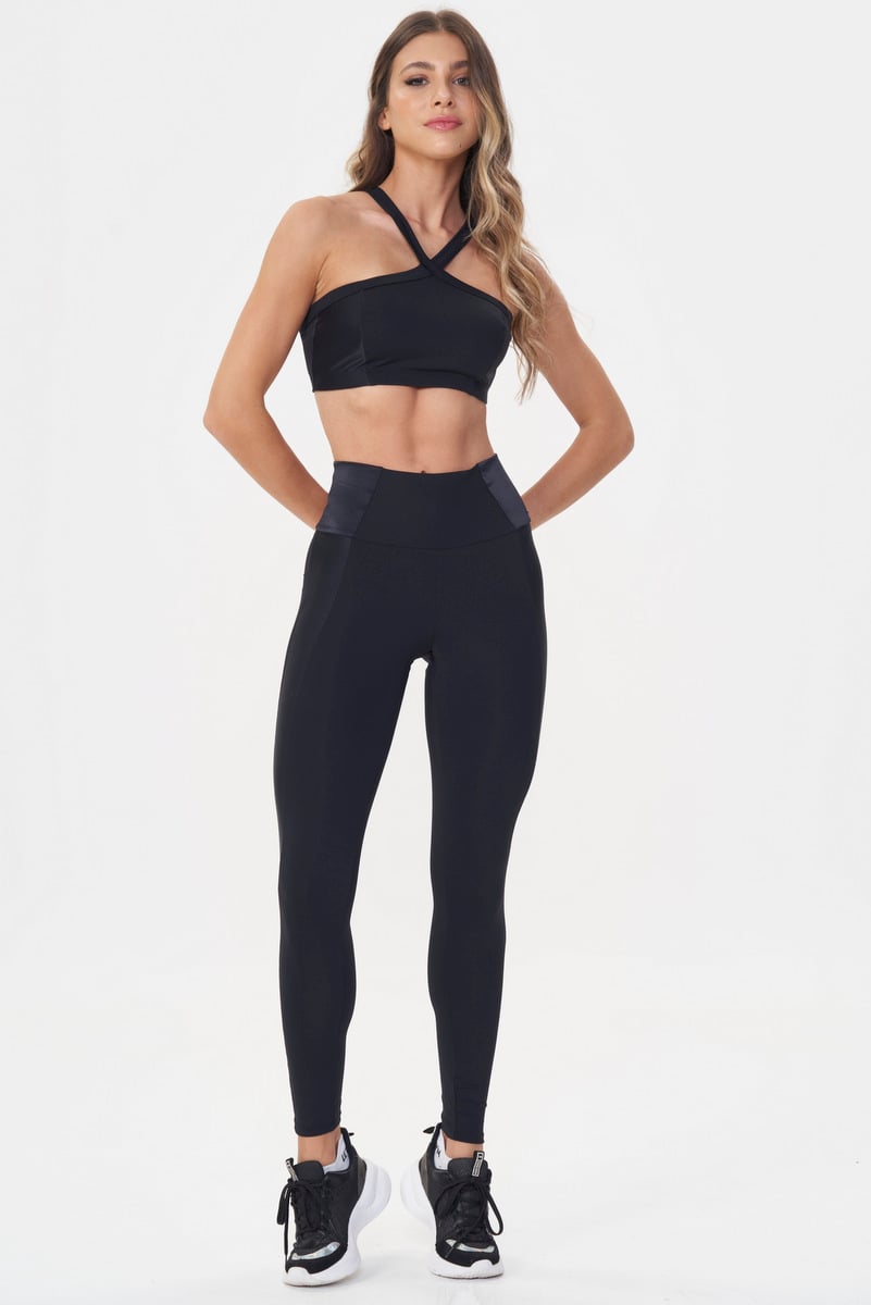 Lets Gym - True Vibe Black Leggings - 3043PT