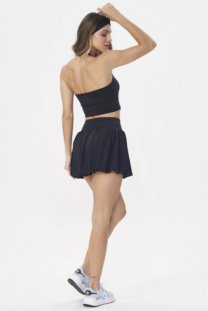 Lets Gym - Black Beyond One-Shoulder Crop Top - 3065PT
