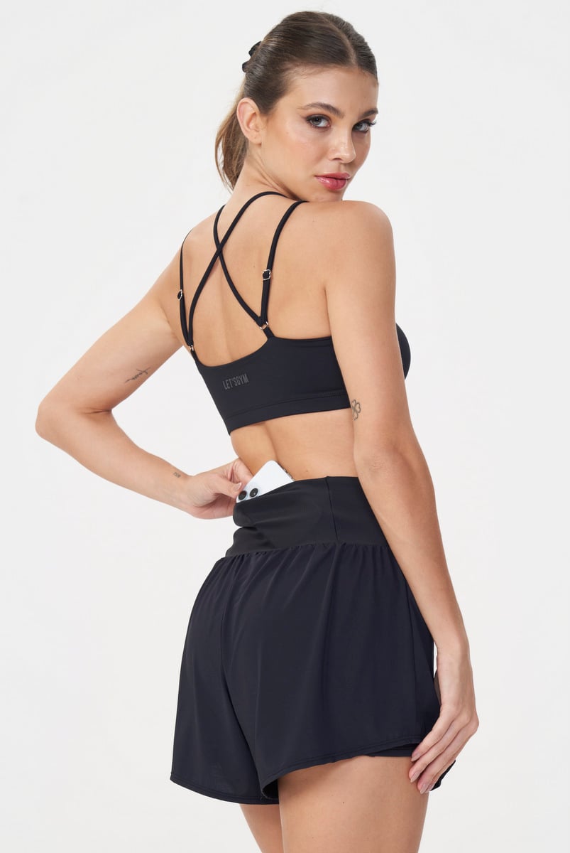Lets Gym - Black Beyond Shorts - 3066PT