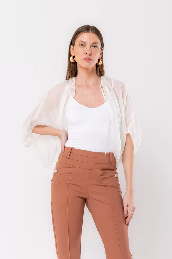 Hidrogênio - OFF-WHITE PLEATED JACKET - 20484018