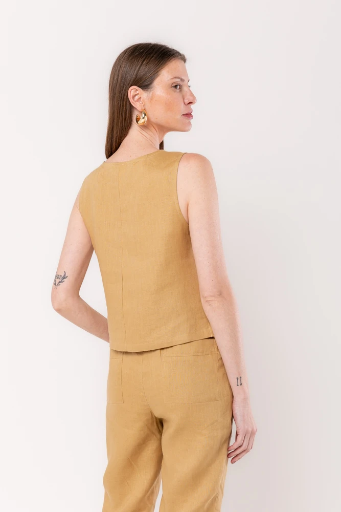 Hidrogênio - 100% KANGAROO LINEN TANK TOP - 19812580 Hidrogênio - 100% KANGAROO LINEN TANK TOP - 19812580
