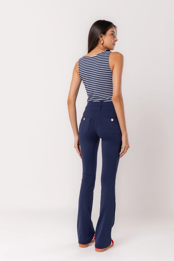 Hidrogênio - NAVY STRIPED RIBBED TANK TOP - 20512004 Hidrogênio - NAVY STRIPED RIBBED TANK TOP - 20512004