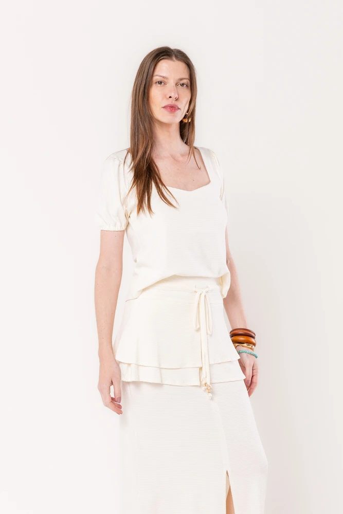 Hidrogênio - OFF-WHITE SLEEVE DRESS - 20531018 Hidrogênio - OFF-WHITE SLEEVE DRESS - 20531018