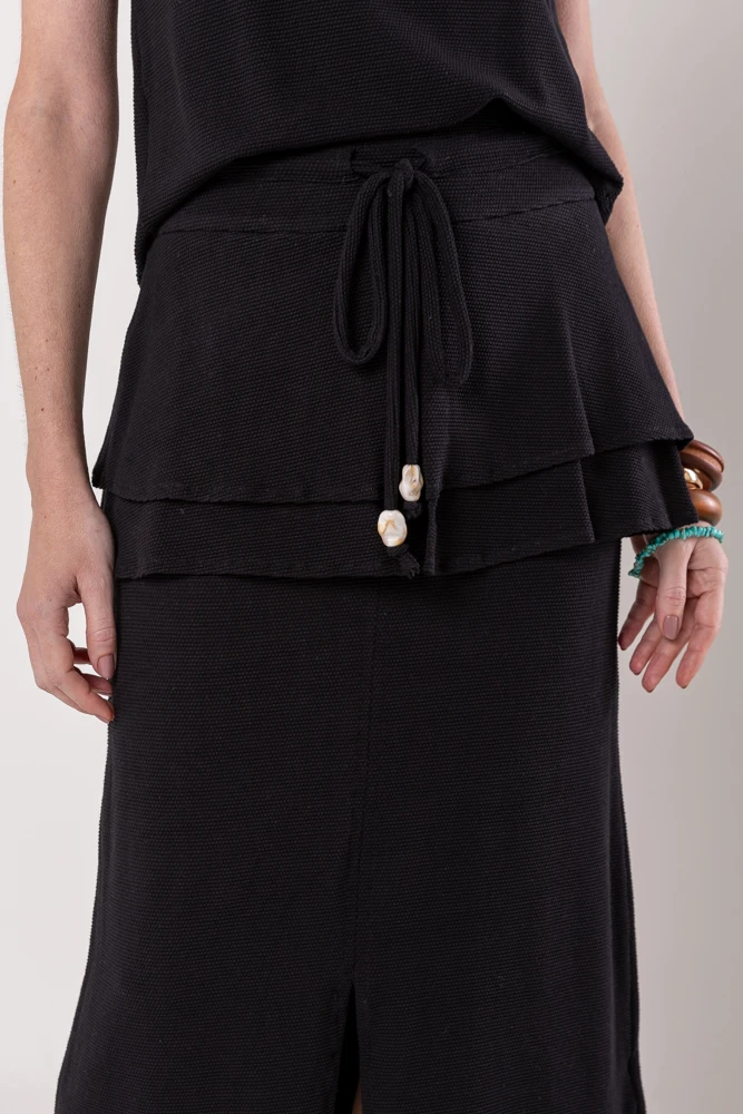 Hidrogênio - BLACK ROCKS MIDI SKIRT - 20530001 Hidrogênio - BLACK ROCKS MIDI SKIRT - 20530001