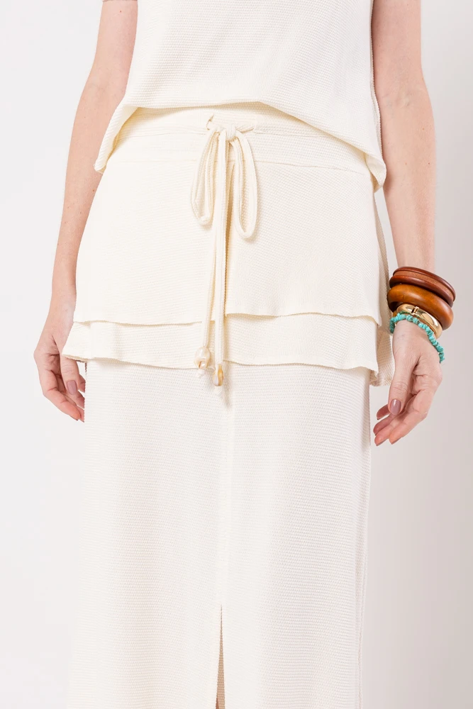 Hidrogênio - ROCKS OFF-WHITE MIDI SKIRT - 20530018