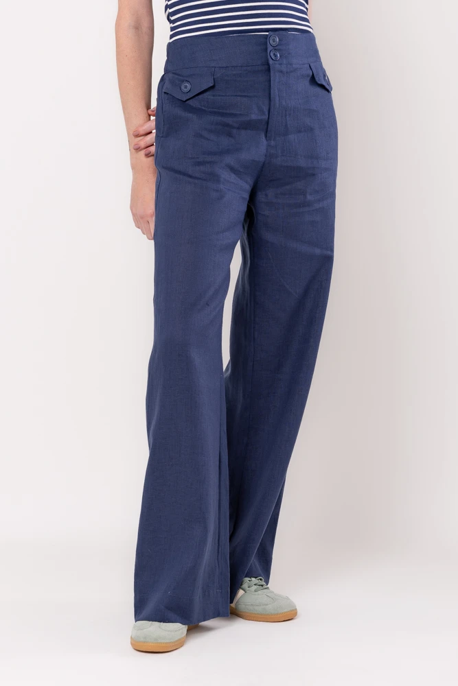 Hidrogênio - NAVY PANTALON PANTS WITH LAPELS - 20454004 Hidrogênio - NAVY PANTALON PANTS WITH LAPELS - 20454004