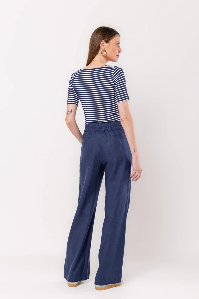 Hidrogênio - NAVY PANTALON PANTS WITH LAPELS - 20454004 Hidrogênio - NAVY PANTALON PANTS WITH LAPELS - 20454004