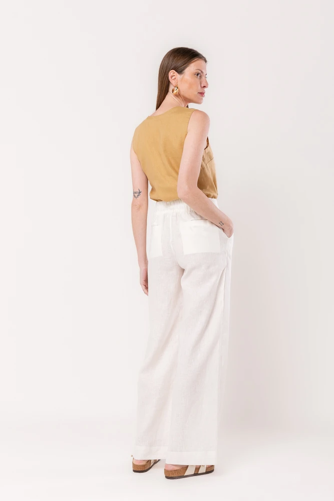 Hidrogênio - PANTALON PANTS WITH OFF-WHITE LAPELS - 20454018 Hidrogênio - PANTALON PANTS WITH OFF-WHITE LAPELS - 20454018