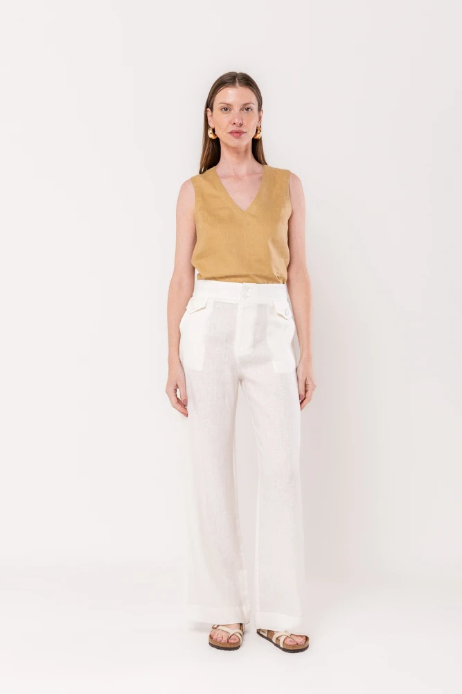 Hidrogênio - PANTALON PANTS WITH OFF-WHITE LAPELS - 20454018 Hidrogênio - PANTALON PANTS WITH OFF-WHITE LAPELS - 20454018