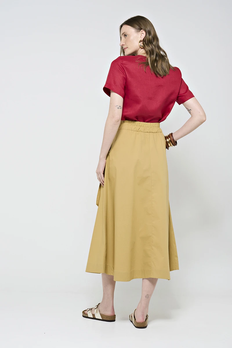 Hidrogênio - WRAP SKIRT WITH NATURELE PLEATS - 20507592 Hidrogênio - WRAP SKIRT WITH NATURELE PLEATS - 20507592