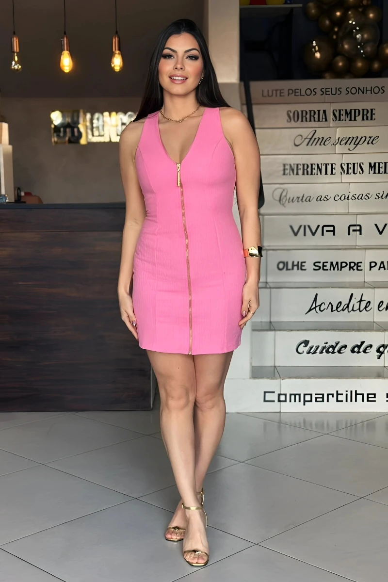 LANÇA PERFUME - Lança Perfume Short Sleeveless Dress - 11739