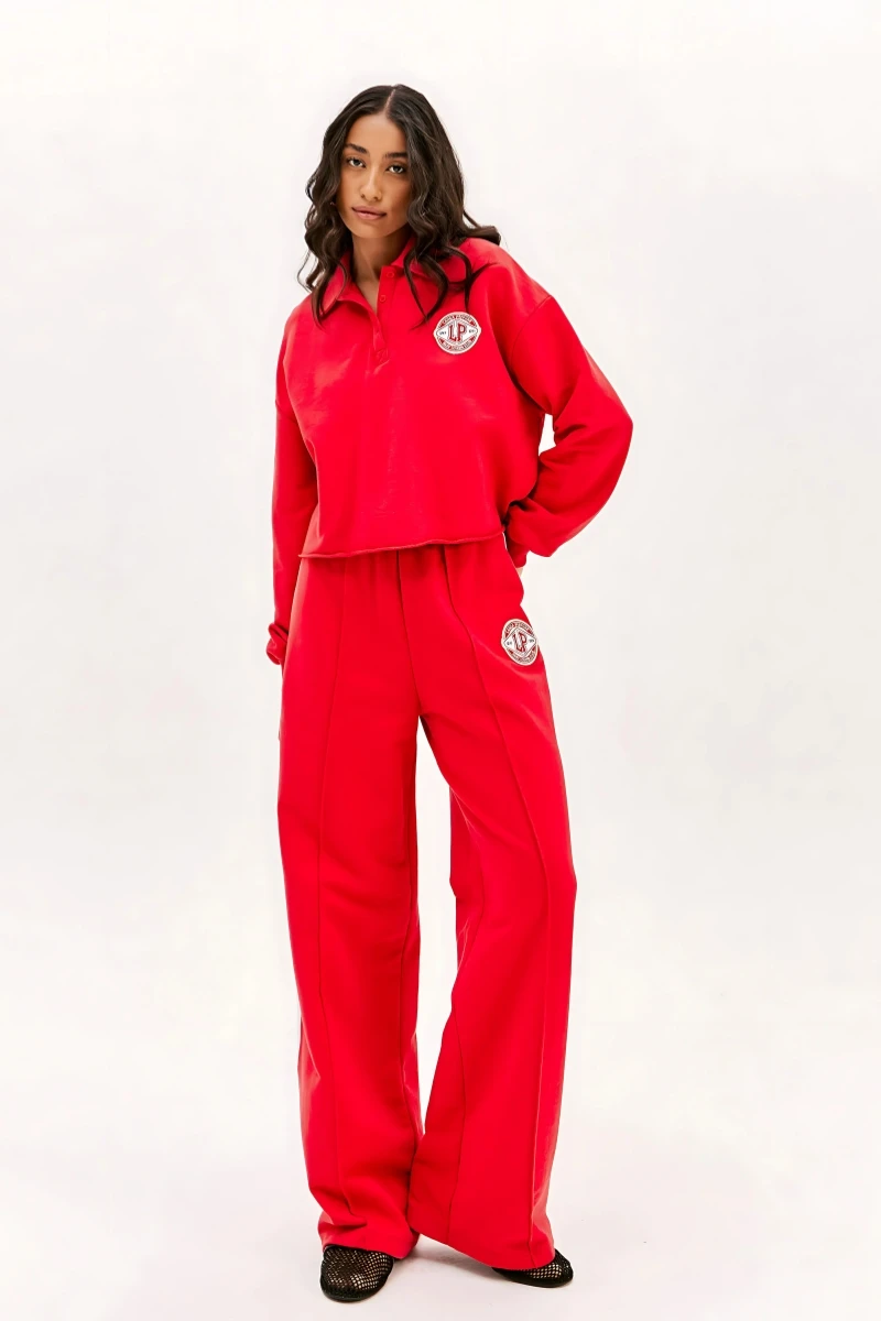 LANÇA PERFUME - Wide Leg Pants High Waist Blouse Lança Perfume - 3189