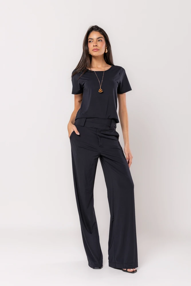 Hidrogênio - IDALIA PANTALONA BLACK PANTS - 19601001