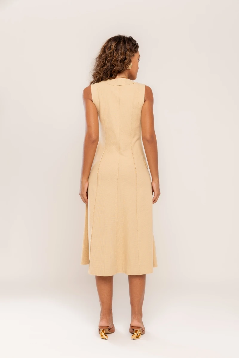 Hidrogênio - DRESS WITH CUTOUTS AND SAVANA LAPEL - 20501279 Hidrogênio - DRESS WITH CUTOUTS AND SAVANA LAPEL - 20501279