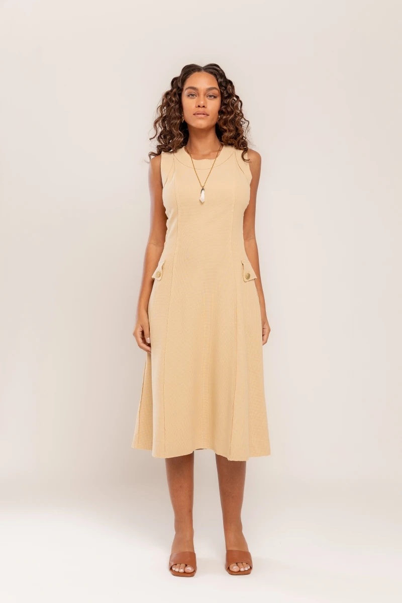 Hidrogênio - DRESS WITH CUTOUTS AND SAVANA LAPEL - 20501279 Hidrogênio - DRESS WITH CUTOUTS AND SAVANA LAPEL - 20501279