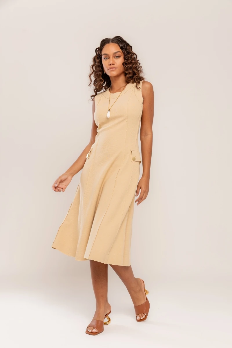 Hidrogênio - DRESS WITH CUTOUTS AND SAVANA LAPEL - 20501279 Hidrogênio - DRESS WITH CUTOUTS AND SAVANA LAPEL - 20501279