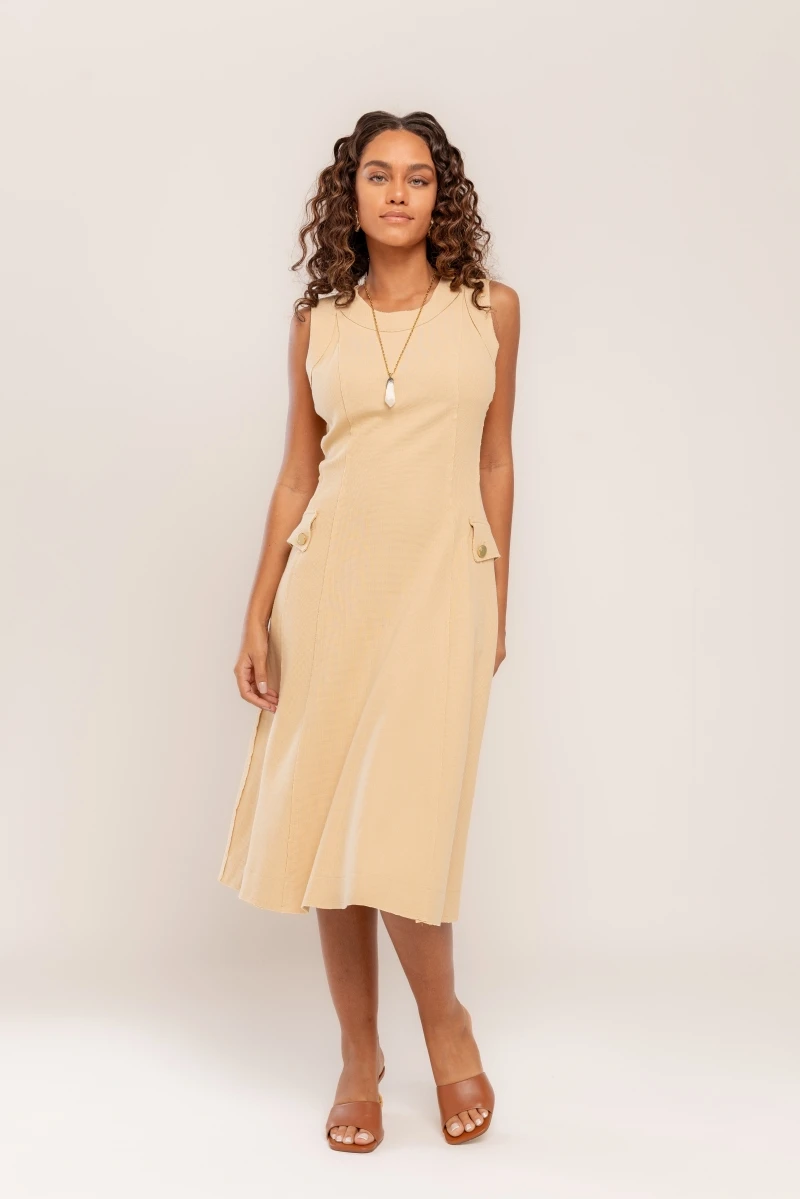Hidrogênio - DRESS WITH CUTOUTS AND SAVANA LAPEL - 20501279 Hidrogênio - DRESS WITH CUTOUTS AND SAVANA LAPEL - 20501279
