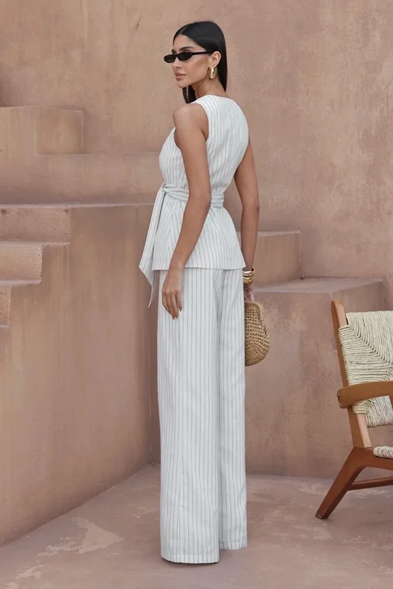 Dot Clothing - Set Dot Clothing Dália Vest and Pants Off White - 2836OFF