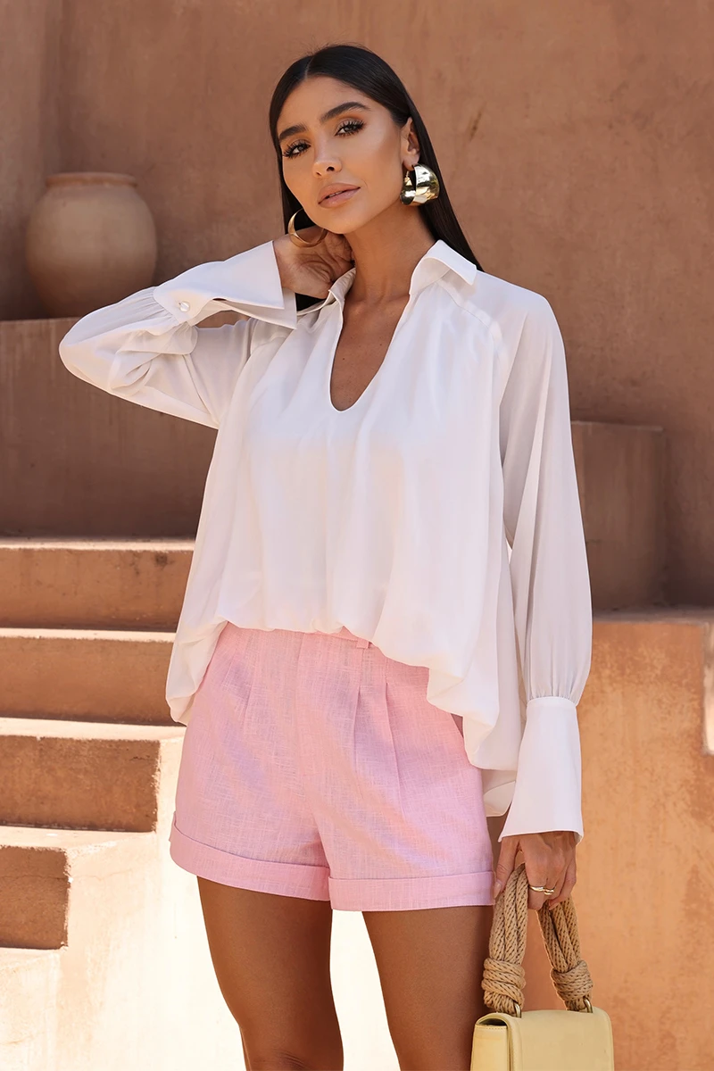 Dot Clothing - Shirt Dot Clothing Daisy Balonê Off White - 2780OFF Dot Clothing - Shirt Dot Clothing Daisy Balonê Off White - 2780OFF