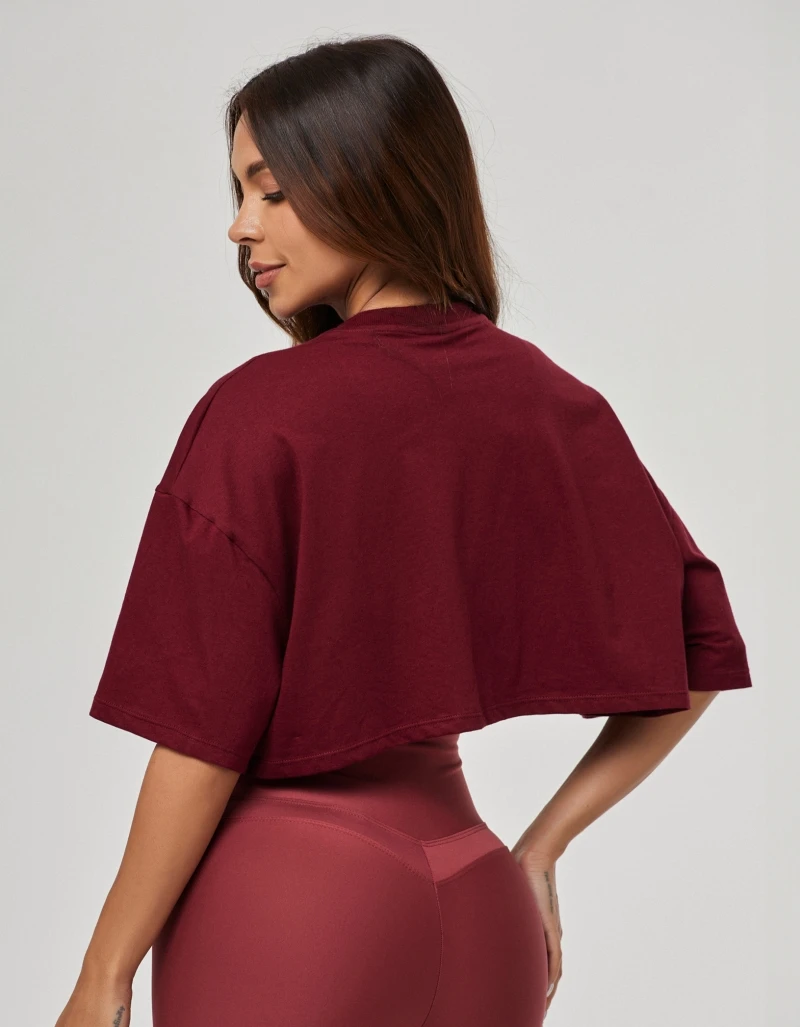 Vestem - Legacy Red Licor Women's Cropped T-Shirt - BMC832.PE.C0687