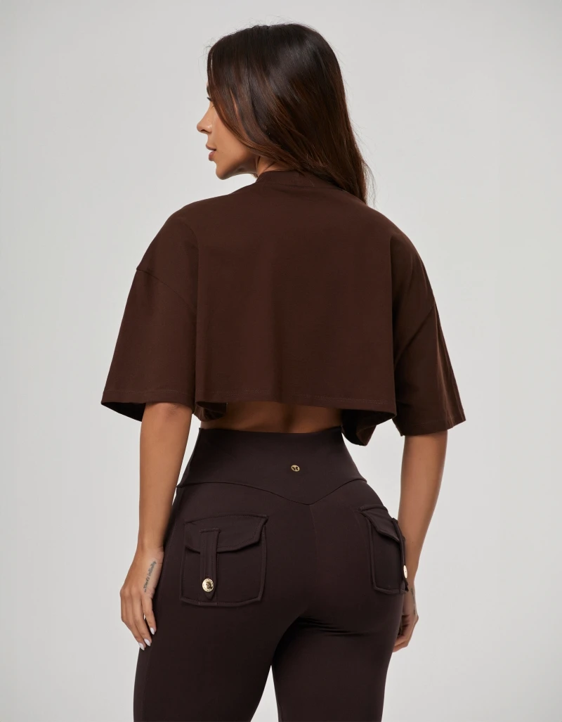 Vestem - Cropped T-Shirt Feminina Legacy Brown Mousse - BMC832.PE.C0688