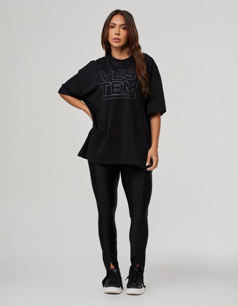 Vestem - Camiseta Oversized Feminina Legacy Preto - BMC833.PE.C0002