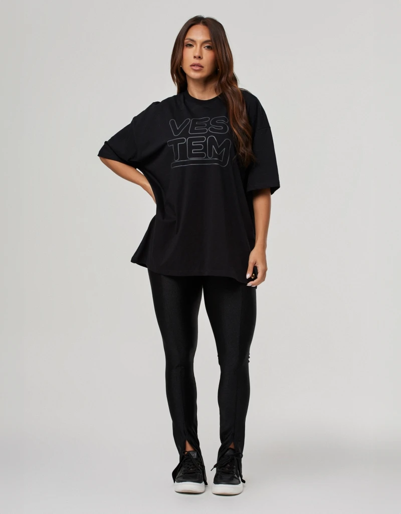 Vestem - Black Legacy Feminine Oversized T-Shirt - BMC833.PE.C0002
