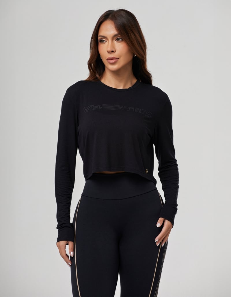 Vestem - Black Juju Long Sleeve Shirt - BML490.PE.C0002