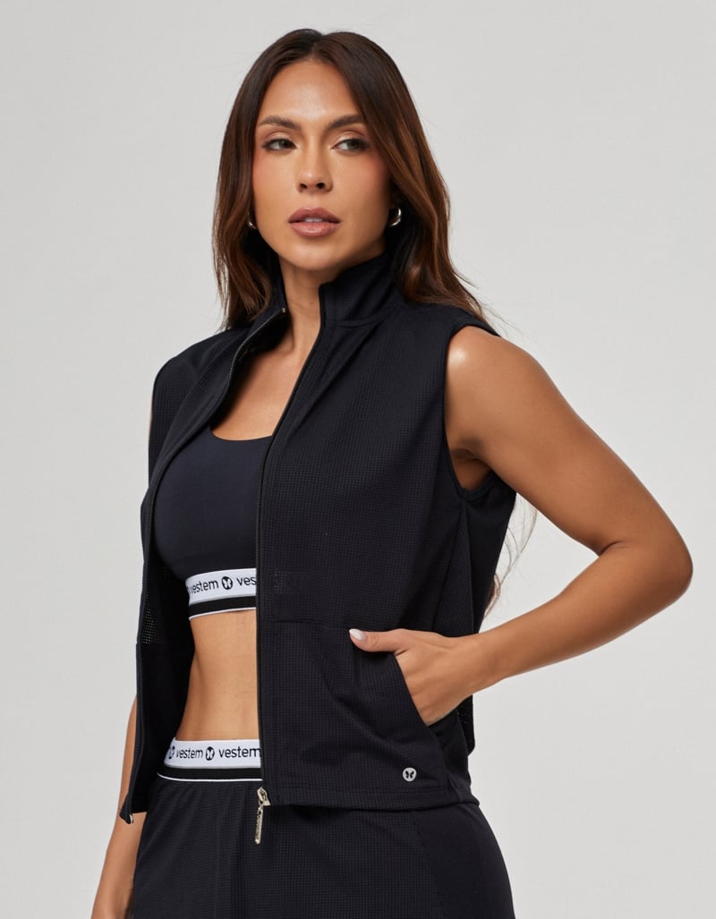 Vestem - Colete Dry Fit Intense Preto - COL10.PE.C0002
