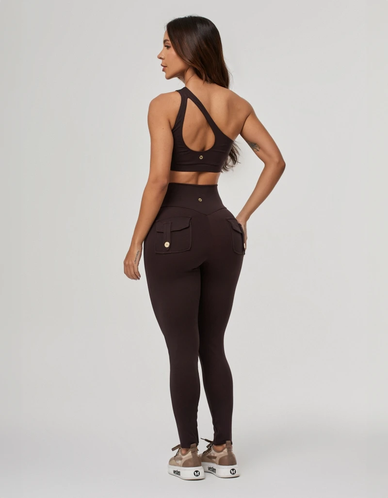 Vestem - Legging with Pockets, Brown Coffee Origin - FS1596.PE.C0601