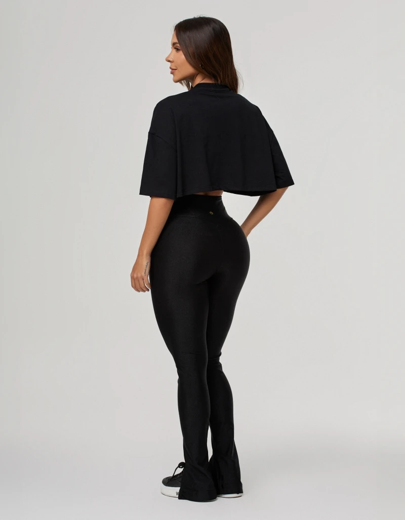 Vestem - Black Luxe Slit Leggings - FS1603.PE.C0002