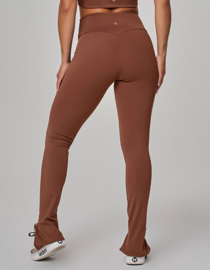 Vestem - Legging com Fenda Luxe Marrom Cafe Duo - FS1609.PE.C0626
