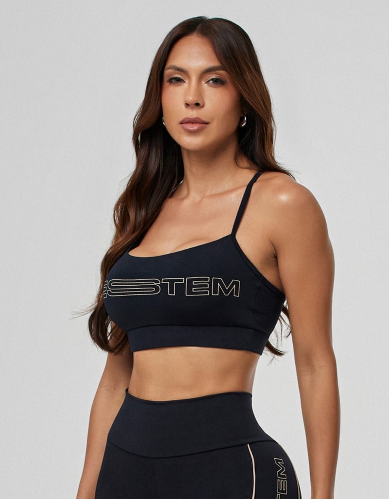 Vestem - Top Média Sustentação Juju Preto - TOP1261.PE.C0002