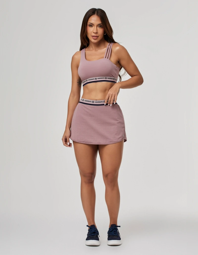 Vestem - Intense Pink Satin High Support Top - TOP1263.PE.C0346