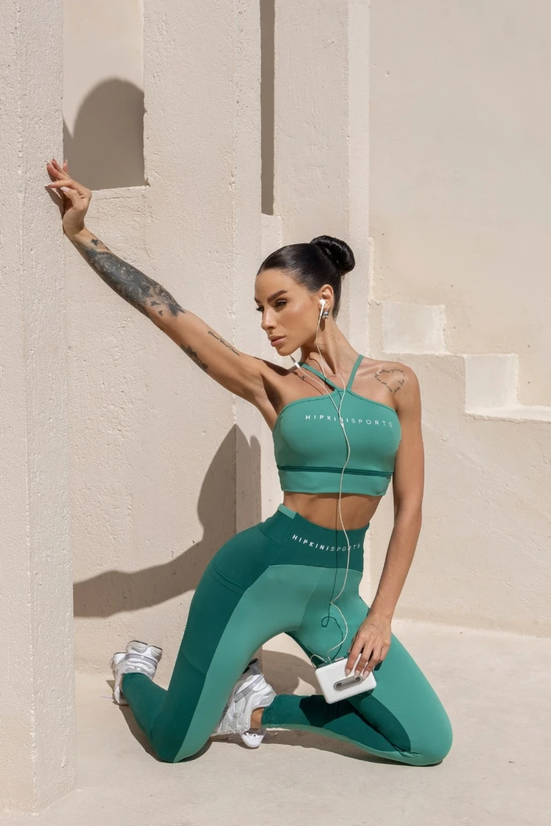 Hipkini - Breezy Oliva Fitness Legging with Silk - 33331305 Hipkini - Breezy Oliva Fitness Legging with Silk - 33331305