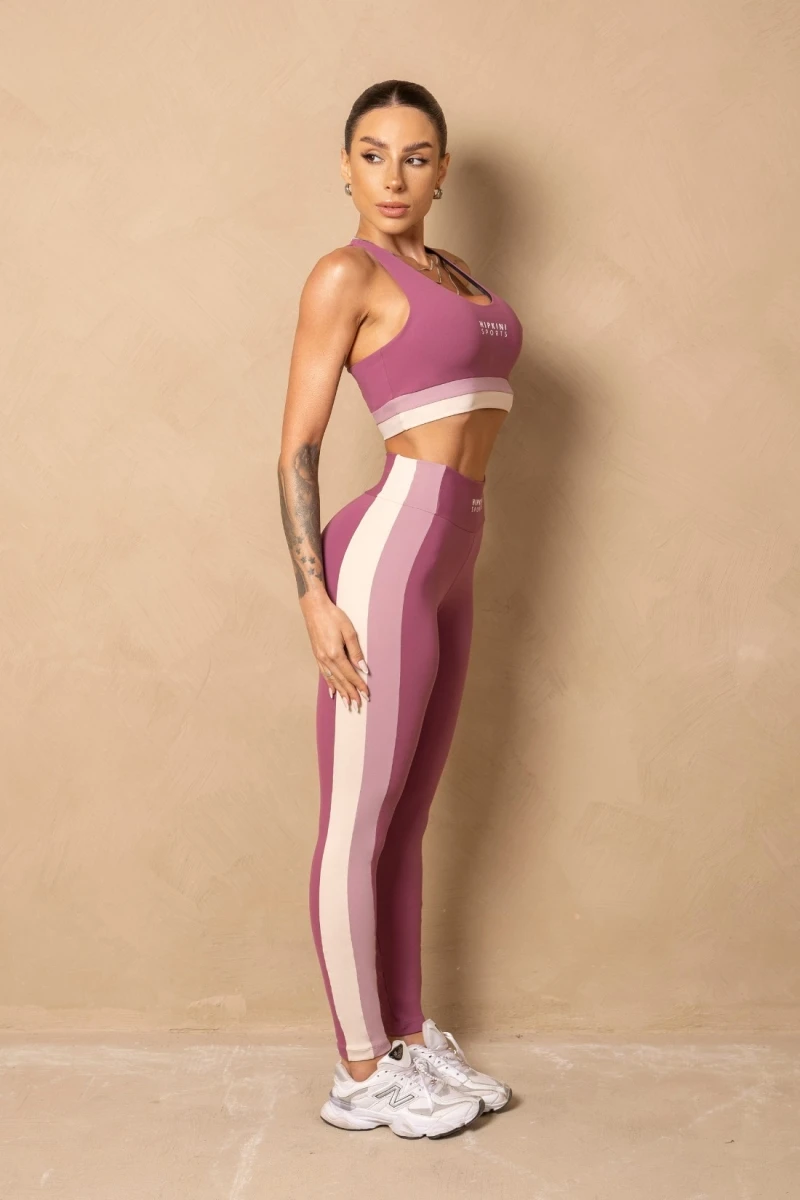 Hipkini - Fitness Breezy Mauve leggings with silk - 33331310 Hipkini - Fitness Breezy Mauve leggings with silk - 33331310