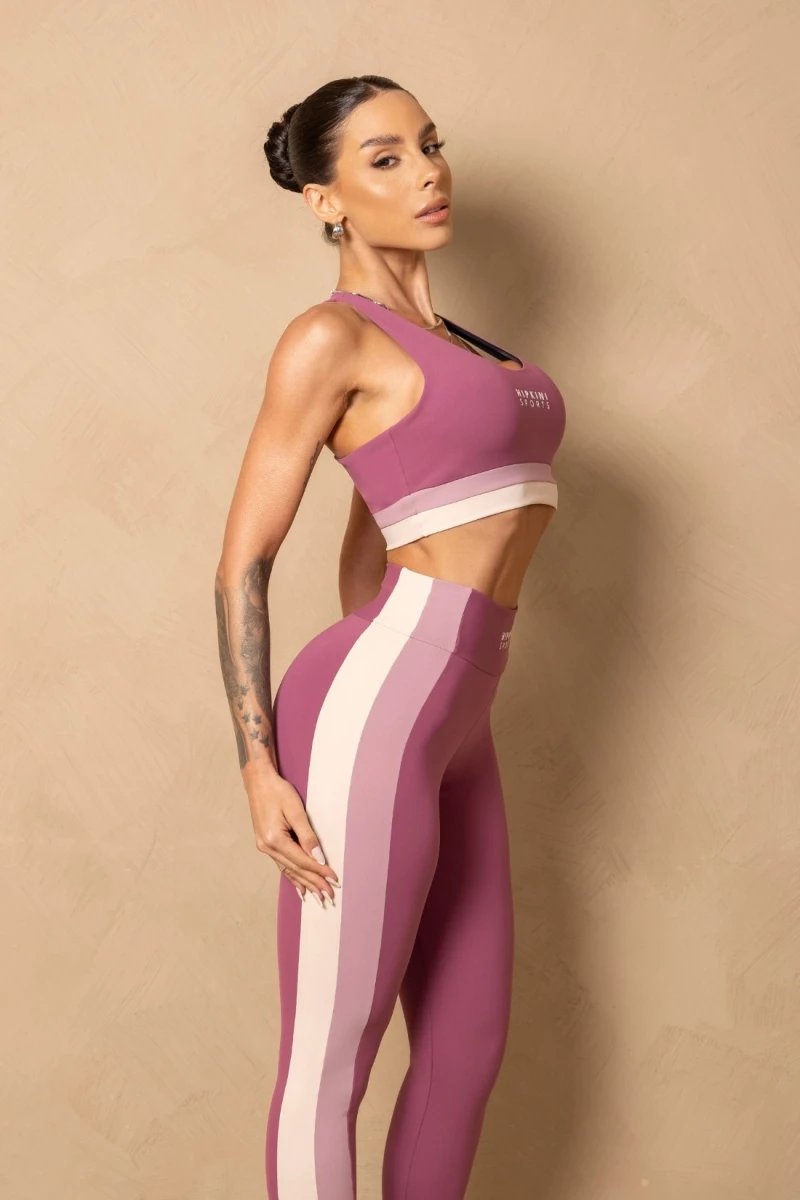 Hipkini - Fitness Breezy Mauve leggings with silk - 33331310