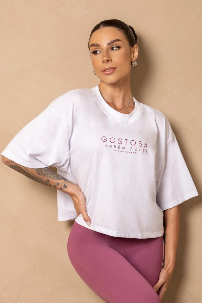 Hipkini - Breezy White Cropped T-Shirt - 33331312