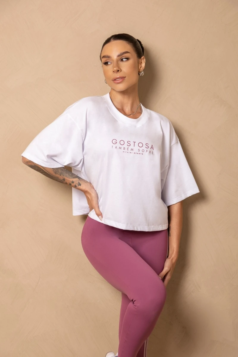 Hipkini - Breezy White Cropped T-Shirt - 33331312 Hipkini - Breezy White Cropped T-Shirt - 33331312