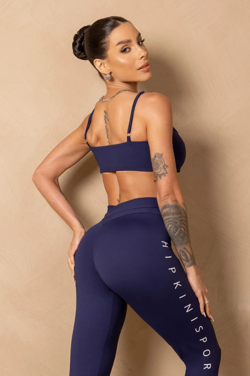 Hipkini - Breezy Navy Blue Fitness Top with Thin Straps - 33331313 Hipkini - Breezy Navy Blue Fitness Top with Thin Straps - 33331313